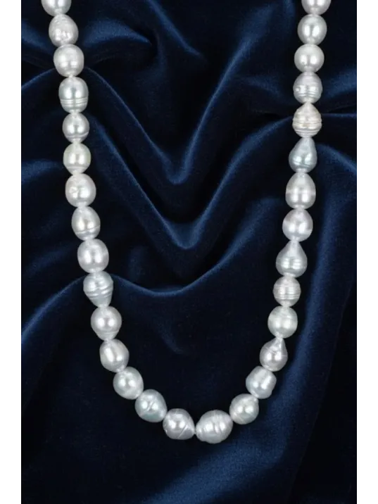 Gerçek Dizi İnci - 8mm Doğal Beyaz Yanar Dönerli Tatlısu Yuvarlak İnci Takı Yapım Malzemesi