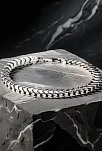 Erkek Gümüş Bileklik - Kalın Yassı Snake Parlak Model Erkek Künye