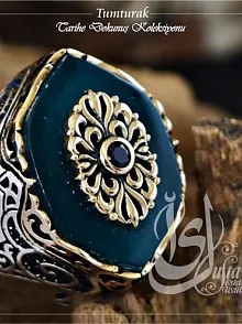 İslam Usta Tasarımı Tumturak Gümüş Erkek Yüzük