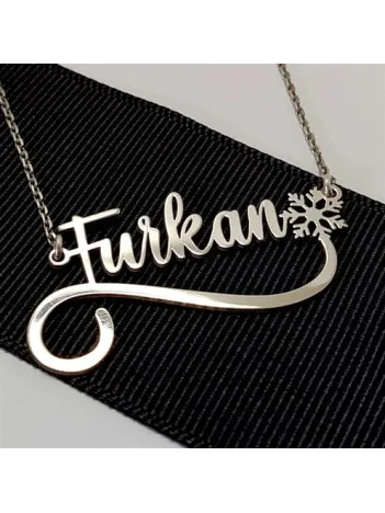 Kişiye Özel Tasarım Kartanesi Bayan Gümüş Kolye