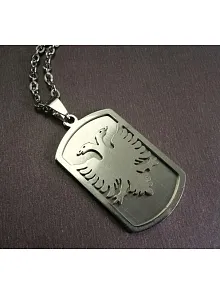 OttoMan Arnavut Kartalı Çelik Erkek Kolye Zincir