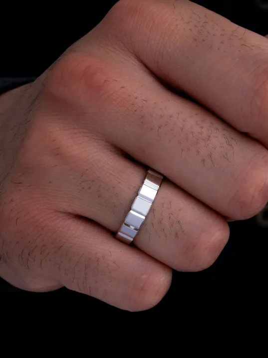 Erkek Gümüş Yüzük - 925 Ayar Terahertz Model Gümüş Alyans Yüzük Erkek Gümüş Yüzük - 925 Ayar Terahertz Model Gümüş Alyans Yüzük