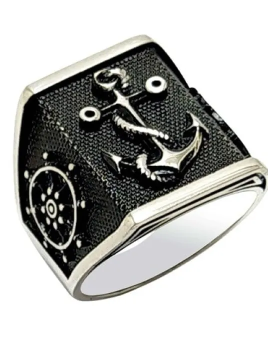 Dümen Çapa Erkek Gümüş Yüzük