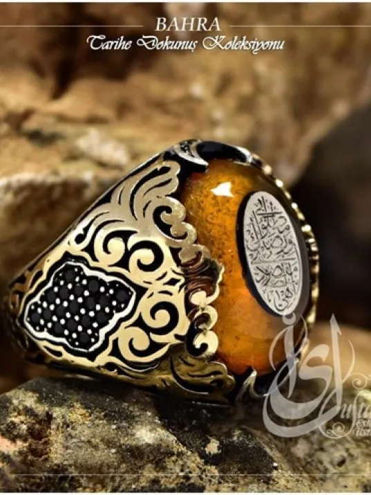 İslam Usta Tasarımı Bahra Gümüş Erkek Yüzük
