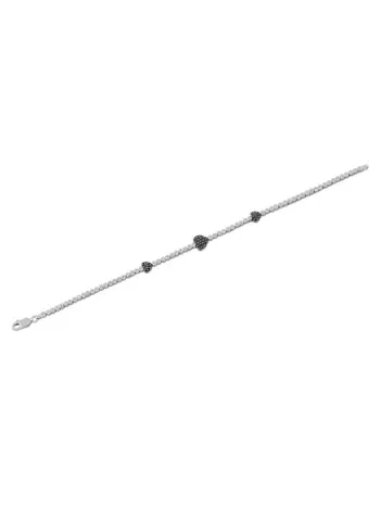 Tutku Oniks Taşlı Su Yolu Bayan Gümüş Bileklik