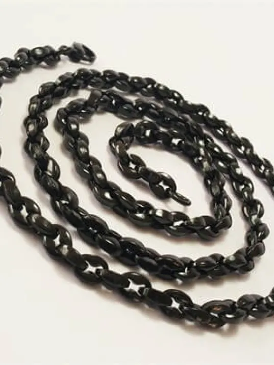 İnce Siyah Model Erkek Çelik Kolye Yeni Model!!