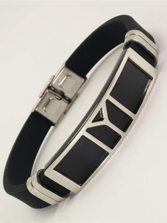 IYI Kayı Boyu Diriliş Kauçuk Çelik Erkek Bileklik