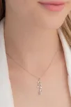 Baget Taşlı Yaprak Model Kadın Gümüş Kolye Gklyprkmdl5-ros Baget Taşlı Yaprak Model Kadın Gümüş Kolye Gklyprkmdl5-ros