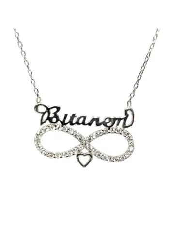 Kalp Ve Sonsuzluk Bitanem Bayan Gümüş Kolye