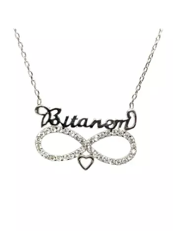 Kalp Ve Sonsuzluk Bitanem Bayan Gümüş Kolye