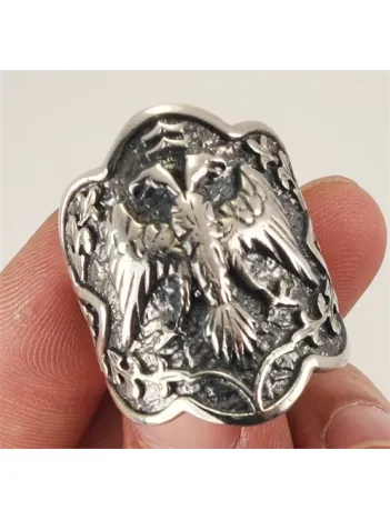 Ertuğrul Gümüş Erkek Zihgir Başparmak Yüzüğü