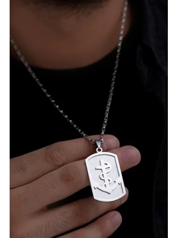 Erkek Kolye - Ottoman Çapa Model Çelik Kolye Erkek Kolye - Ottoman Çapa Model Çelik Kolye