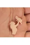 Kadın Anne Bebek Bayan Gümüş Kolye Kadın Anne Bebek Bayan Gümüş Kolye