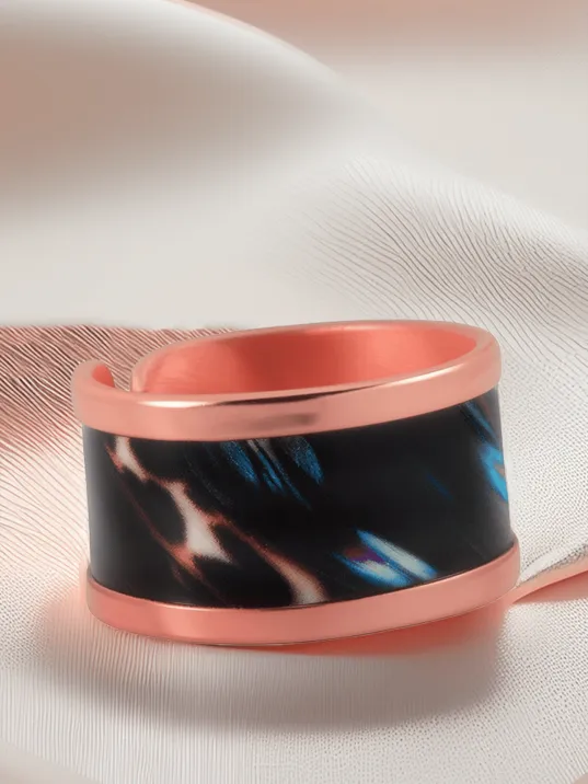 Kadın Bakır Bileklik Yüzük Set - Andrelina Model Özel Baskı Metal Kutu Ve Doğal Taşlar Kadın Bakır Bileklik Yüzük Set - Andrelina Model Özel Baskı Metal Kutu Ve Doğal Taşlar