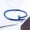 Spiral Çivi Model Erkek Çelik Bileklik Mavi Spiral Çivi Model Erkek Çelik Bileklik Mavi