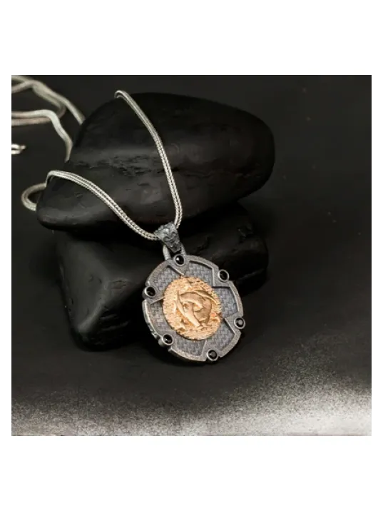 Teşkilatı Mahsusa Yuvarlak Model 925 Ayar Gümüş Erkek Kolye Zincir