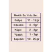 Mekik Su Yolu Gümüş Bayan Set - Kolye, Bileklik, Küpe, Yüzük