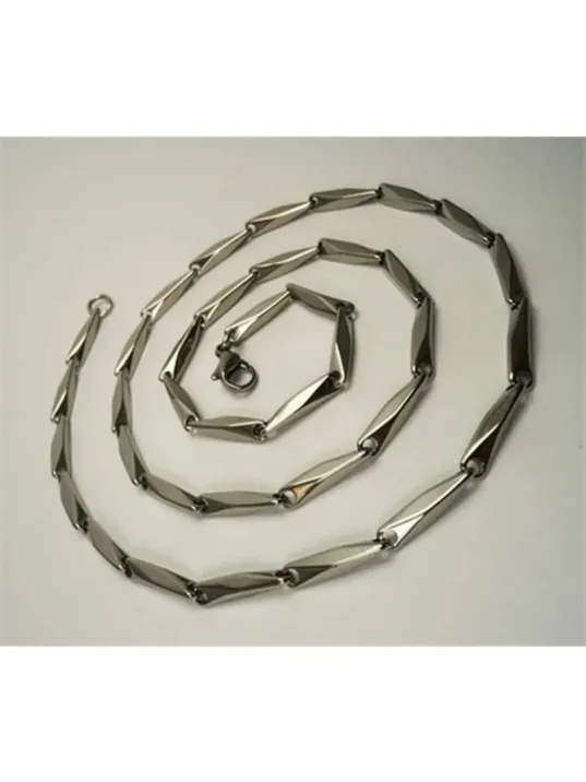 Çelik Erkek Kolye Zincir Ince Kibar Model