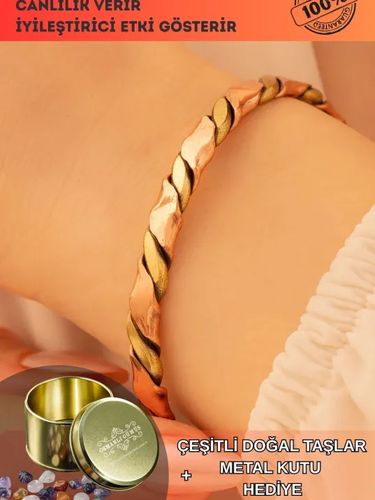 Kadın Bakır Bileklik - Sirayet Kadın Bakır Kelepçe Bileklik Bilezik