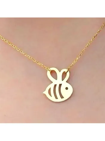 18 Ayar Gerçek Altın Kaplama Kararmayan Kadın Arı Maya Model (14 Şubat Sevgililer Günü Hediyesi)