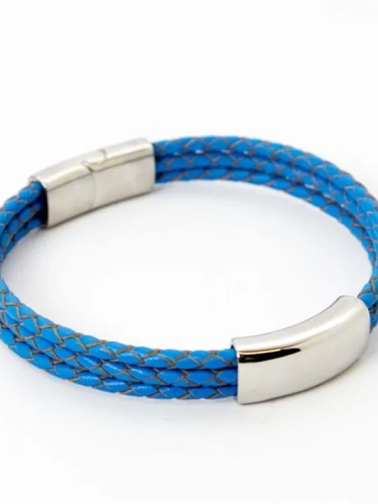 Mavi Basic Deri Örme Çelik İsim Yazılabilir Erkek Bileklik DBLMAVBSC00 Mavi Basic Deri Örme Çelik İsim Yazılabilir Erkek Bileklik DBLMAVBSC00