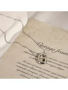 Kadın Çelik Kolye - G Harfi Balon Harf Kadın Kolye