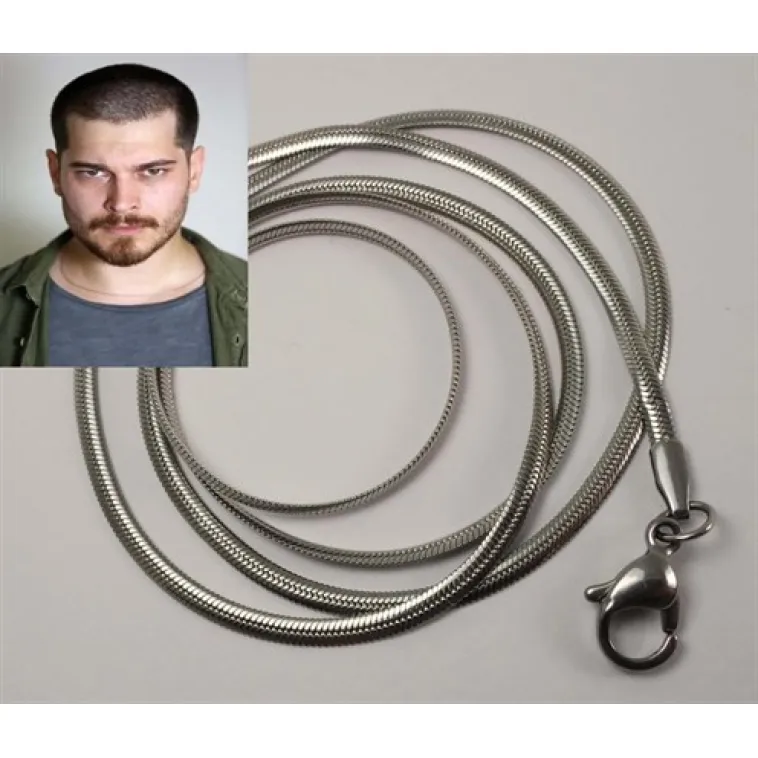 Yassı Model Sarp Snake Yılan Kolye Erkek Çelik Kolye Zincir 316l Paslanmaz Çelik Yassı Model Sarp Snake Yılan Kolye Erkek Çelik Kolye Zincir 316l Paslanmaz Çelik