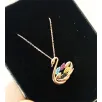 Rose Kuğu Bayan Gümüş Kolye Rose Kuğu Bayan Gümüş Kolye