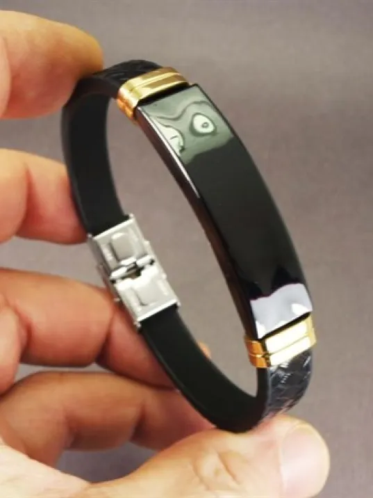 OttoMan İsim Yazılan Bileklik Suni Deri 3 Renk Seçeneği-beyaz