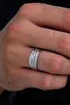 Zeus Model Erkek Gümüş Tek Alyans Yüzük Nişan Söz Yüzükleri