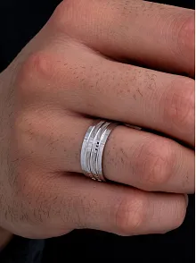 Zeus Model Erkek Gümüş Tek Alyans Yüzük Nişan Söz Yüzükleri