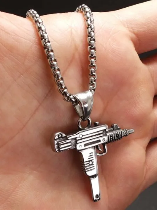 Ottoman Çelik Uzi Erkek Kolye Zincir