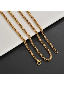 Çelik Erkek Kolye - Altın Kaplama Polo Model Çelik Kolye