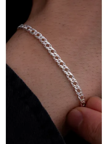 Erkek Gümüş Bileklik - 925 Ayar Rambo Model Gümüş Bileklik