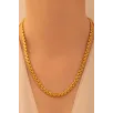 Kadın Çelik Kolye - Altın Kaplama Yassı Ezme Model Çelik kolye Kadın Çelik Kolye - Altın Kaplama Yassı Ezme Model Çelik kolye