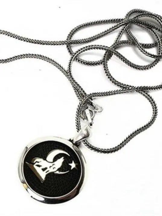 Ay Yıldız Bozkurt Ülkücü Erkek Gümüş Kolye Zincir Ay Yıldız Bozkurt Ülkücü Erkek Gümüş Kolye Zincir