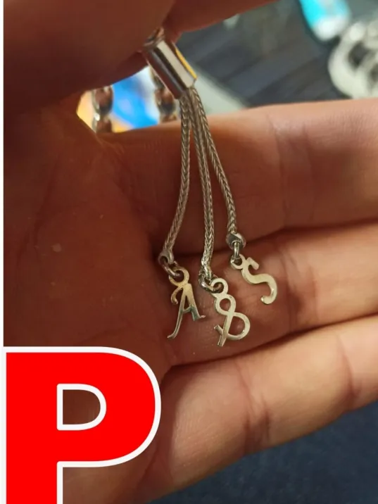 Tespih Püskülü İçin Gümüş Harf ve Şekil