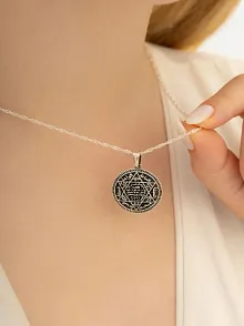 Hz. Süleyman Mührü Bayan Gümüş Kolye