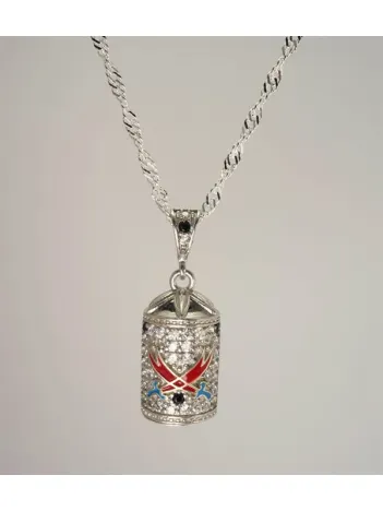 Zülfikar lı Bayan Gümüş Muska Cevşen Kolye