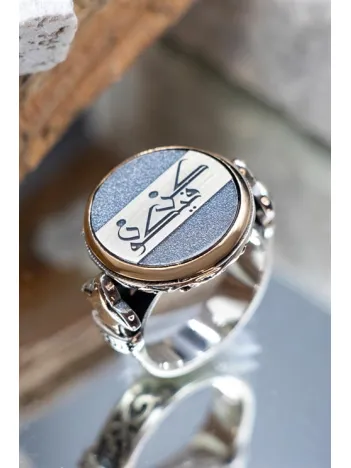 Künfe Ye Kün Yazılı Özel Seri 925 Ayar Gümüş Erkek Yüzük