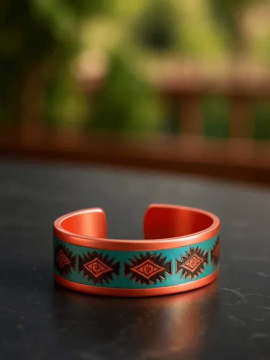 Kadın Bakır Yüzük - Lux Model Özel Baskı Metal Kutu Ve Kuvars Taşı Kadın Bakır Yüzük - Lux Model Özel Baskı Metal Kutu Ve Kuvars Taşı