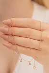 Zultanit Taşlı Rose Kadın Gümüş Kolye GKLTSKLYM2D-ROS