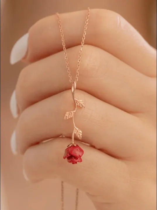 Zirkon Taşlı Rose Gül Çiçeği Model 2 Kadın Gümüş Kolye Gklglcckmd2-ros Zirkon Taşlı Rose Gül Çiçeği Model 2 Kadın Gümüş Kolye Gklglcckmd2-ros