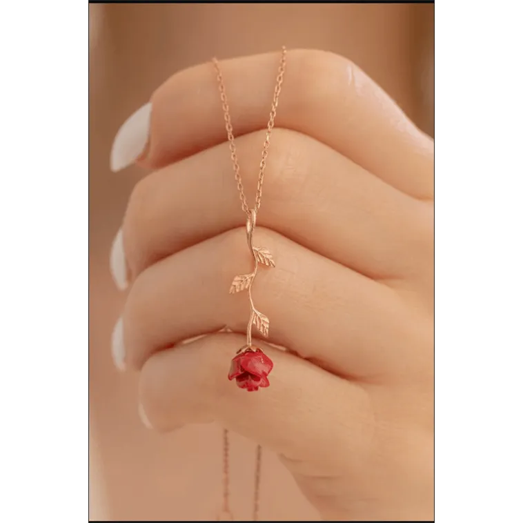 Zirkon Taşlı Rose Gül Çiçeği Model 2 Kadın Gümüş Kolye Gklglcckmd2-ros Zirkon Taşlı Rose Gül Çiçeği Model 2 Kadın Gümüş Kolye Gklglcckmd2-ros