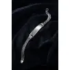 Erkek Gümüş Bileklik - İsim Yazılan 3.5 mm Çift Yuvarlak Kral Zincir Erkek Bileklik