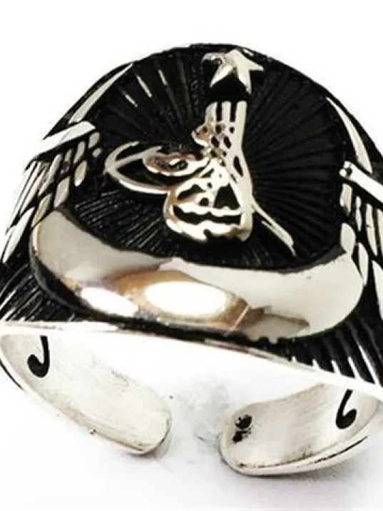 Gümüş Erkek Yüzük Tuğralı Her Parmağa Uyar!!