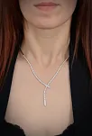 Elika Bayan Zirkon Taşlı Gümüş Su Yolu Set - Kolye, Bileklik, Küpe, Yüzük