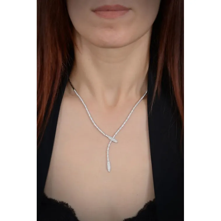 Elika Bayan Zirkon Taşlı Gümüş Su Yolu Set - Kolye, Bileklik, Küpe, Yüzük Elika Bayan Zirkon Taşlı Gümüş Su Yolu Set - Kolye, Bileklik, Küpe, Yüzük