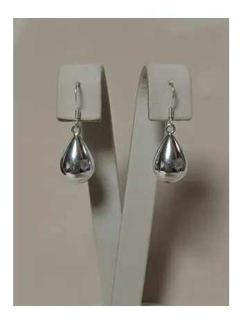 Kadın Gümüş Kolye - 925 Ayar Gümüş Damla Model Kadın Küpe