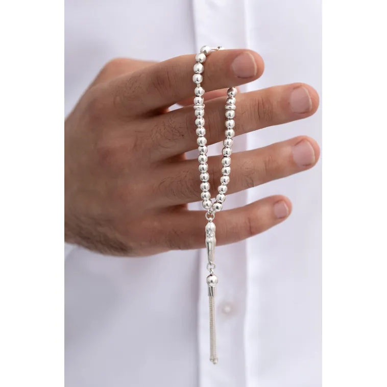 Gümüş Tespih Düz Küre Küçükboy 16gr Gümüş Tespih Düz Küre Küçükboy 16gr